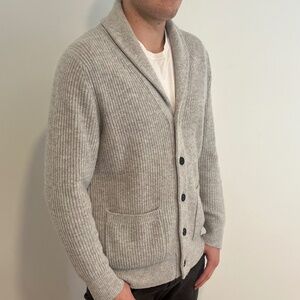 Mens Medium Club Monaco Cashmere Blend Cardigan: